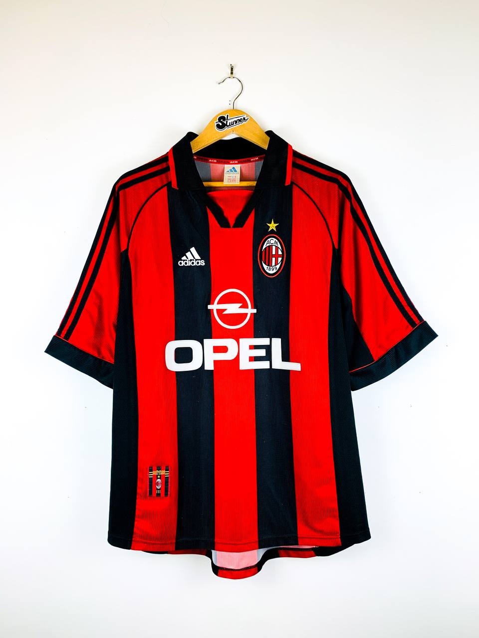 AC MILAN 1998/2000 HOME SHIRT #3 MALDINI