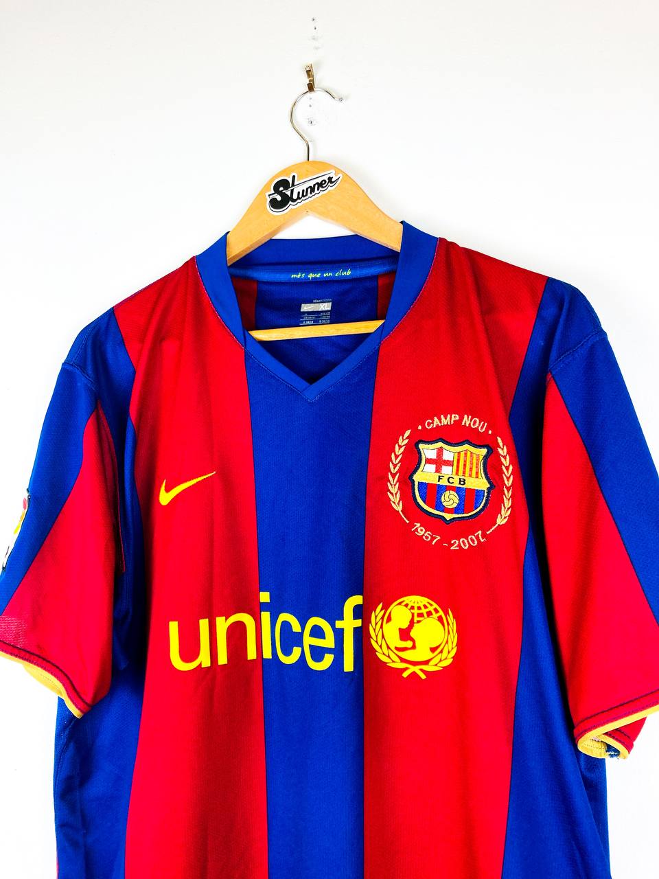 BARCELONA 2007/2008 HOME SHIRT #19 MESSI [XL]