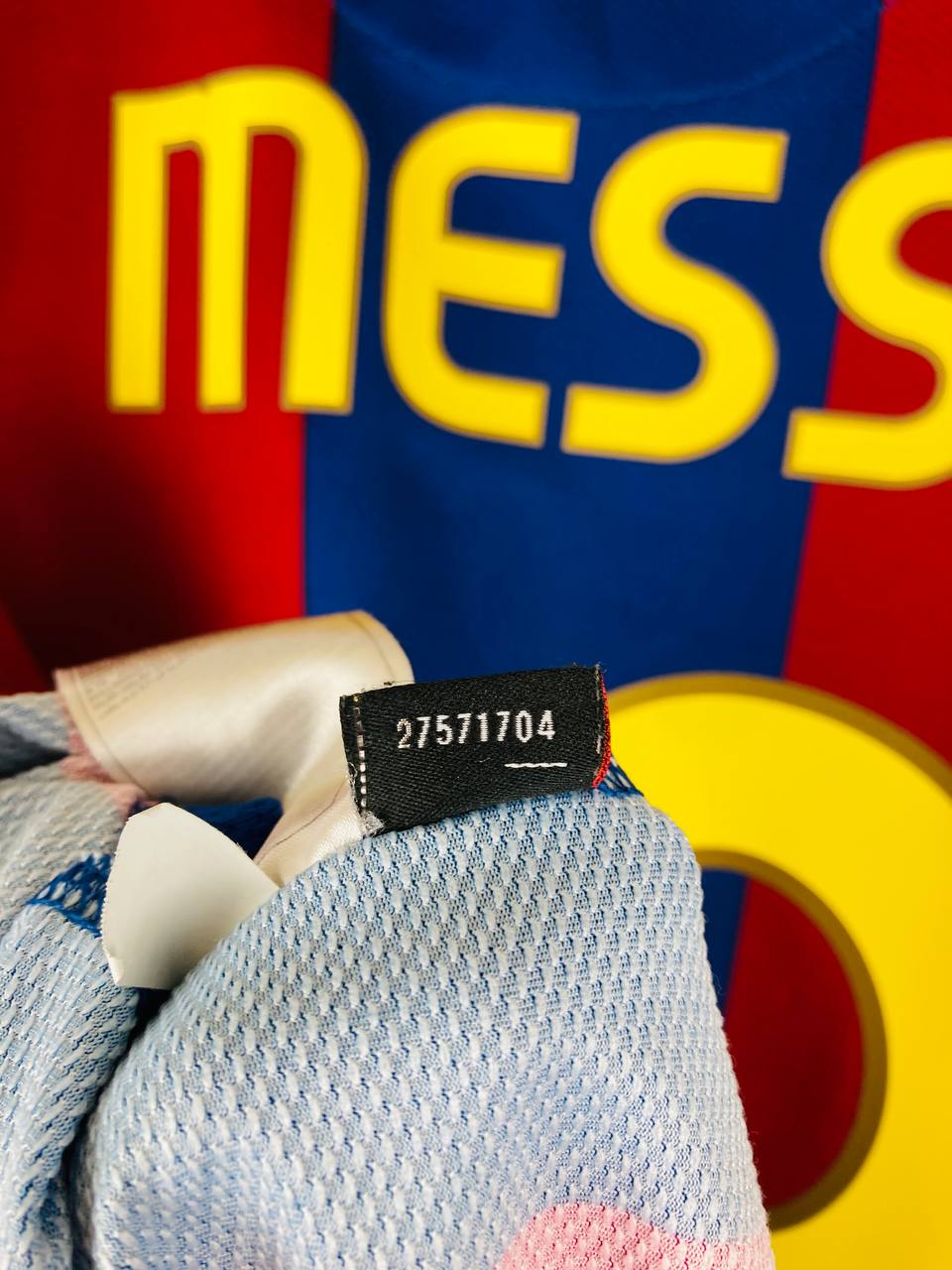 BARCELONA 2007/2008 HOME SHIRT #19 MESSI [XL]
