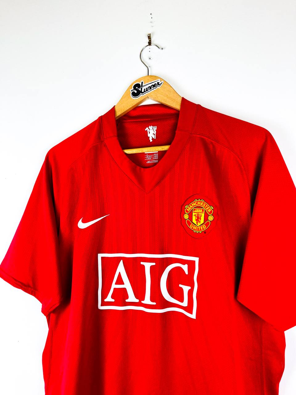 MANCHESTER UNITED 2007/2009 HOME SHIRT #7 RONALDO