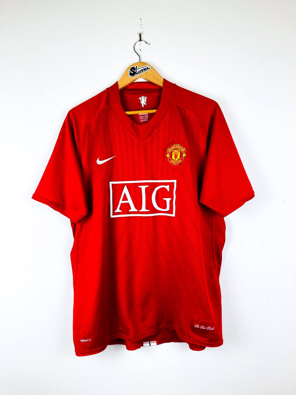 MANCHESTER UNITED 2007/2009 HOME SHIRT #7 RONALDO