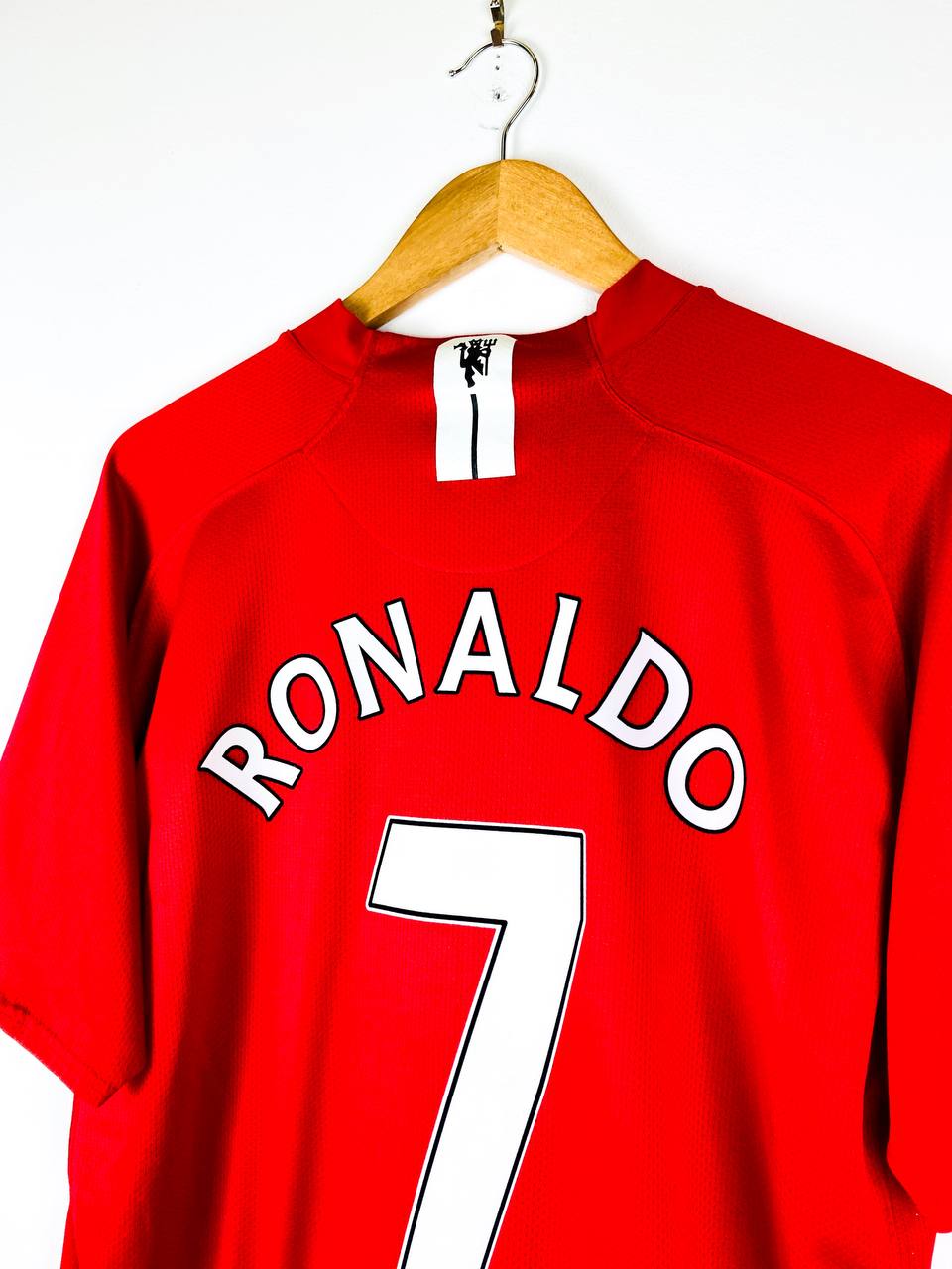 MANCHESTER UNITED 2007/2009 HOME SHIRT #7 RONALDO