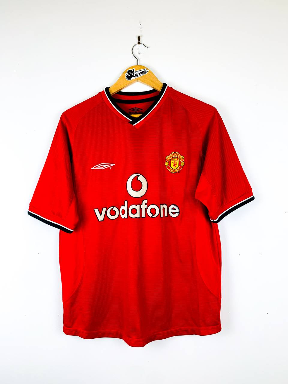 MANCHESTER UNITED 2000/2002 HOME SHIRT #7 BECKHAM [S]