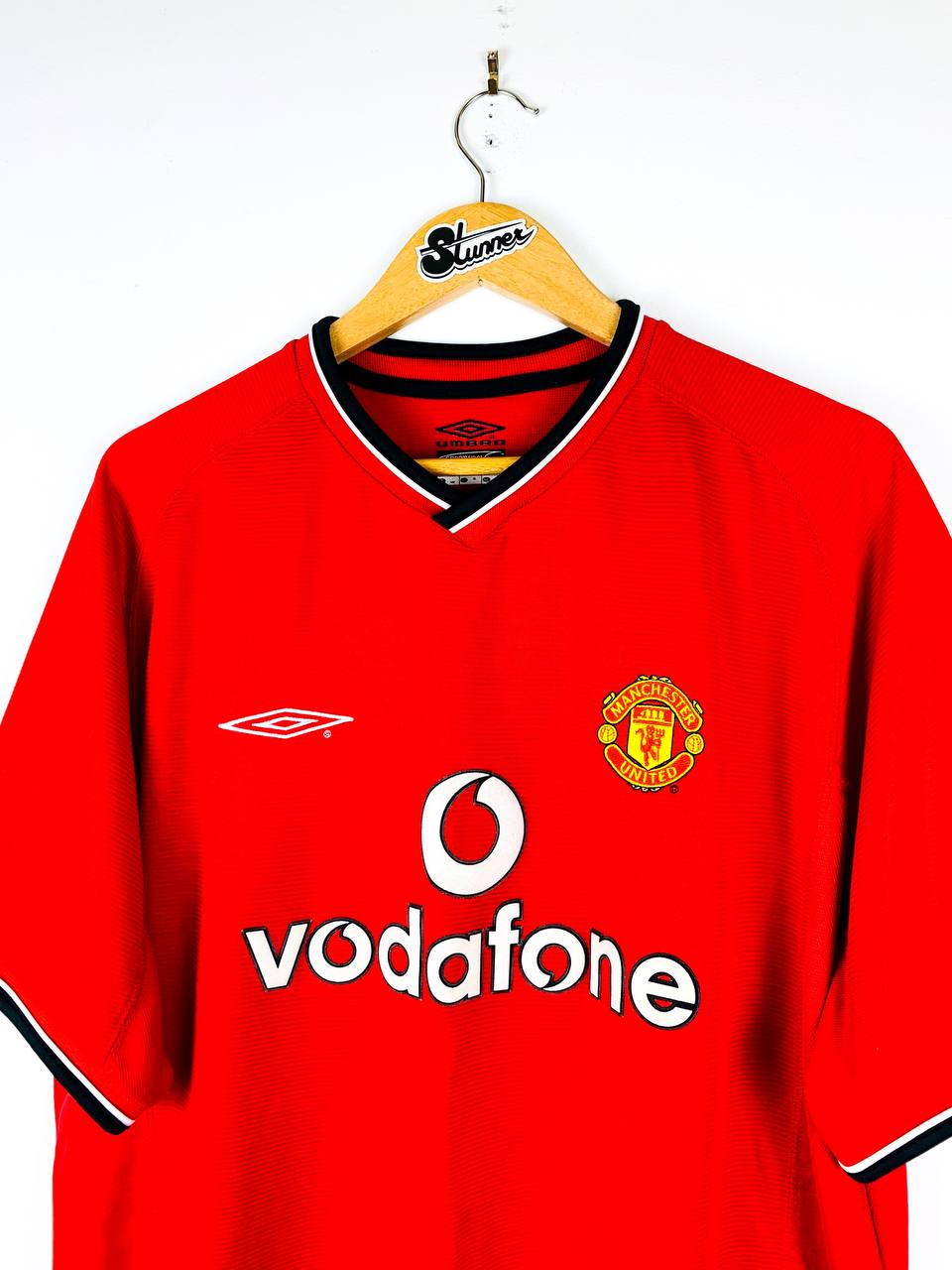 MANCHESTER UNITED 2000/2002 HOME SHIRT #7 BECKHAM [XL]