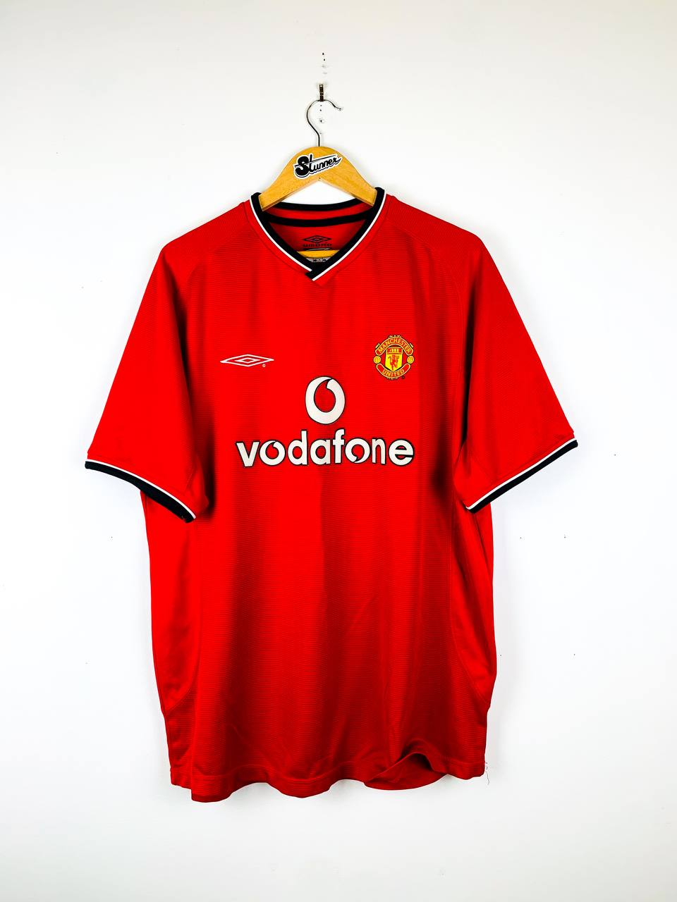 MANCHESTER UNITED 2000/2002 HOME SHIRT #7 BECKHAM [XL]