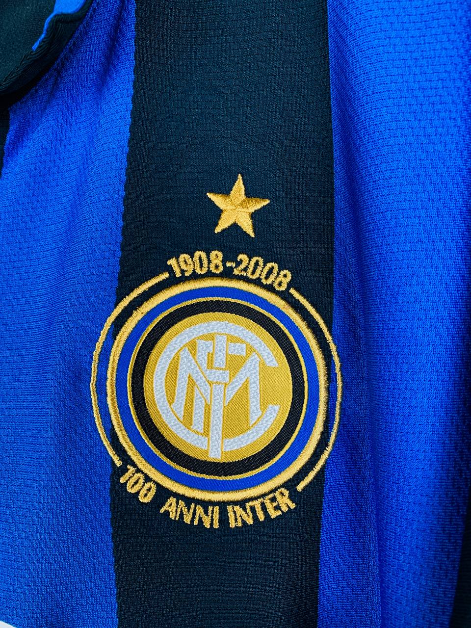 INTER MILAN 2007/2008 HOME SHIRT #8 IBRAHIMOVIC