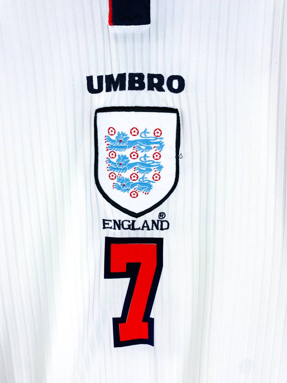 ENGLAND 1997/1999 HOME SHIRT #7 BECKHAM