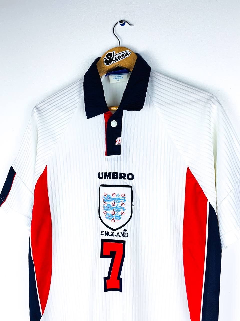ENGLAND 1997/1999 HOME SHIRT #7 BECKHAM