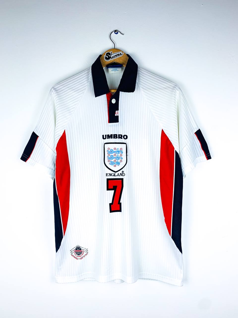 ENGLAND 1997/1999 HOME SHIRT #7 BECKHAM