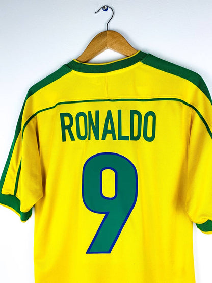 BRAZIL 1998/2000 HOME SHIRT #9 RONALDO [S]