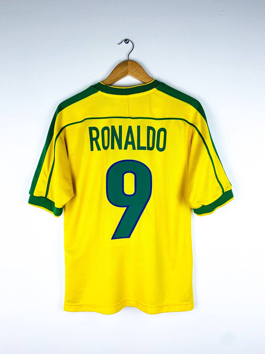 BRAZIL 1998/2000 HOME SHIRT #9 RONALDO [S]