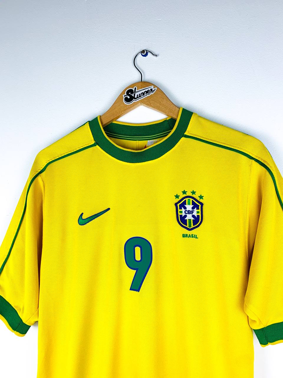 BRAZIL 1998/2000 HOME SHIRT #9 RONALDO [S]