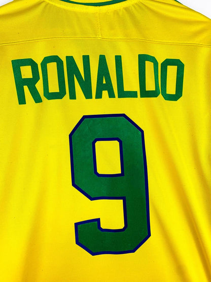 BRAZIL 1997/1998 HOME SHIRT #9 RONALDO