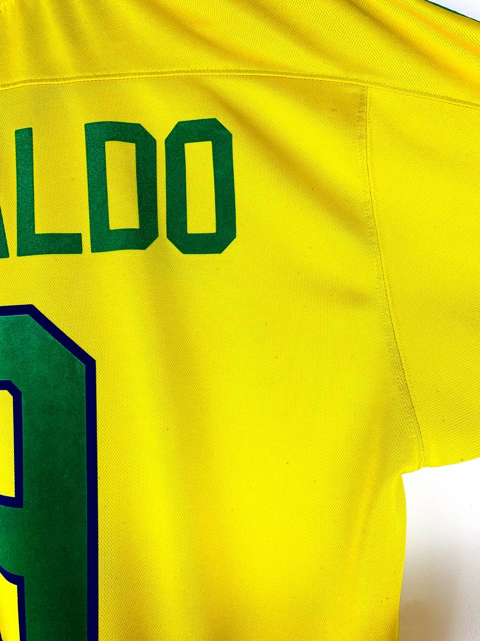 BRAZIL 1997/1998 HOME SHIRT #9 RONALDO