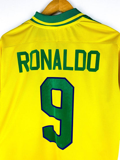 BRAZIL 1997/1998 HOME SHIRT #9 RONALDO