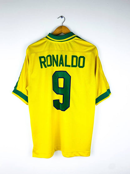 BRAZIL 1997/1998 HOME SHIRT #9 RONALDO