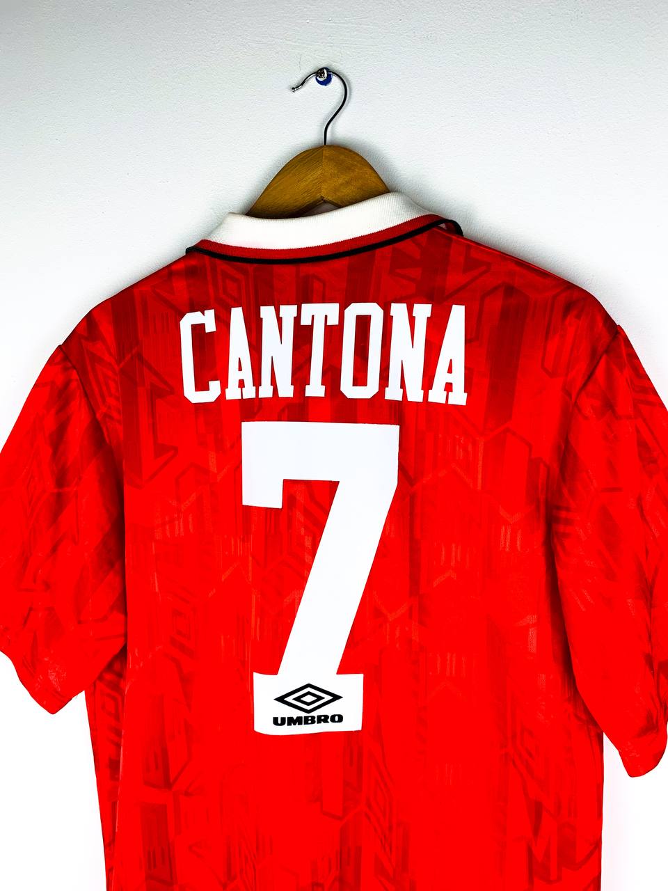 ウェア y 1992-94 Manchester United Cantona 1992-94 Manchester United Home Shirt Cantona #7 - 9/10 - (M)