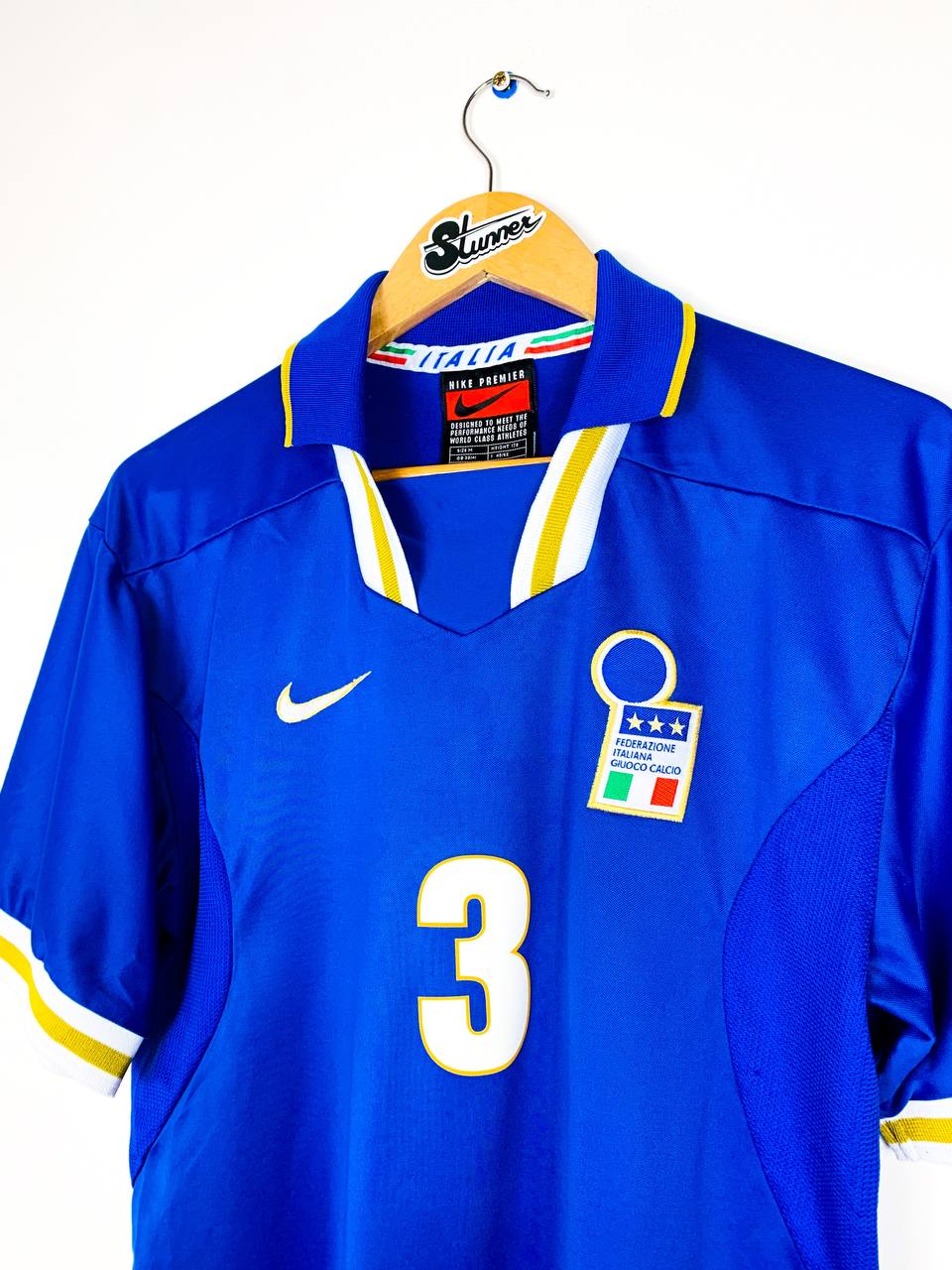 ITALY 1996/1997 HOME SHIRT #3 MALDINI