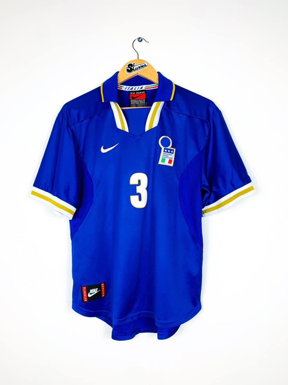 ITALY 1996/1997 HOME SHIRT #3 MALDINI