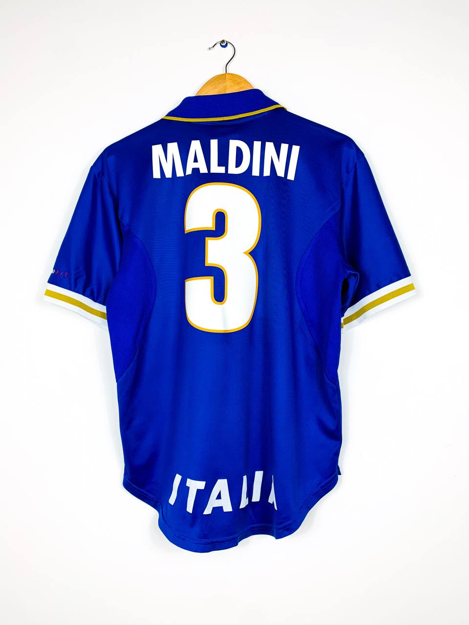 ITALY 1996/1997 HOME SHIRT #3 MALDINI