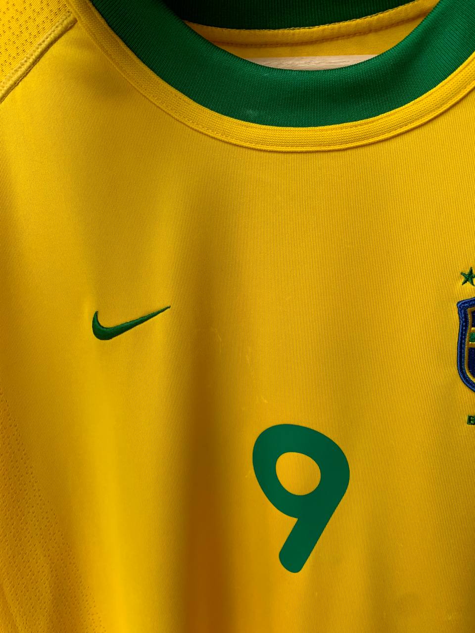 BRAZIL 2000/2002 HOME SHIRT #9 RONALDO