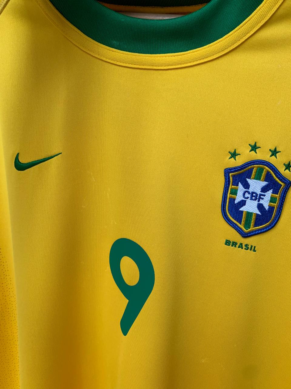 BRAZIL 2000/2002 HOME SHIRT #9 RONALDO