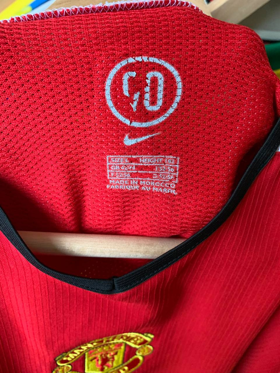 MANCHESTER UNITED 2004/2006 HOME SHIRT #7 RONALDO