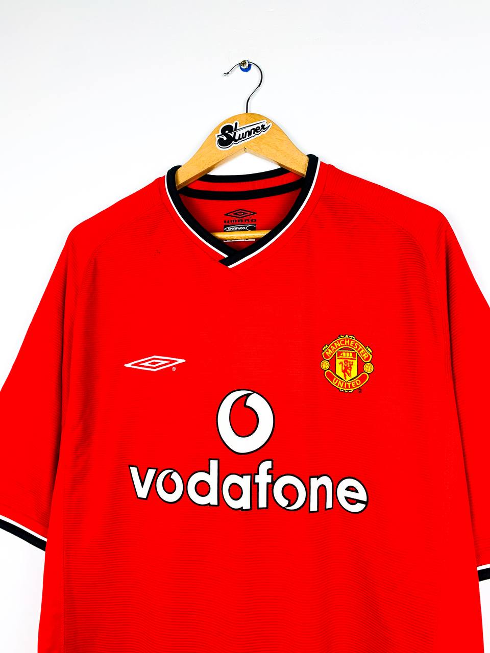 MANCHESTER UNITED 2000/2002 HOME SHIRT #7 BECKHAM [XL]