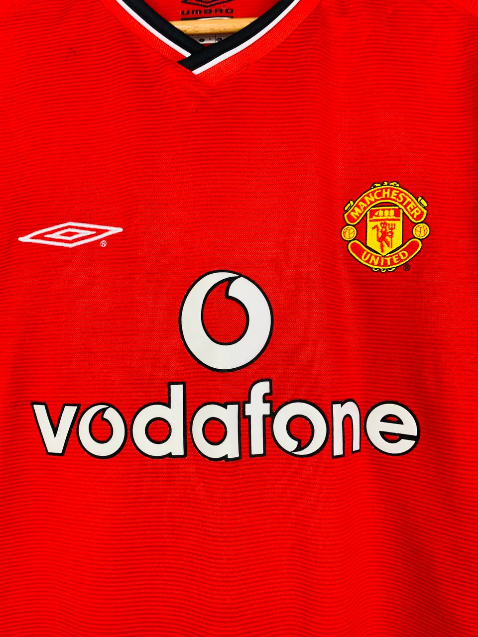 MANCHESTER UNITED 2000/2002 HOME SHIRT #7 BECKHAM [XL]