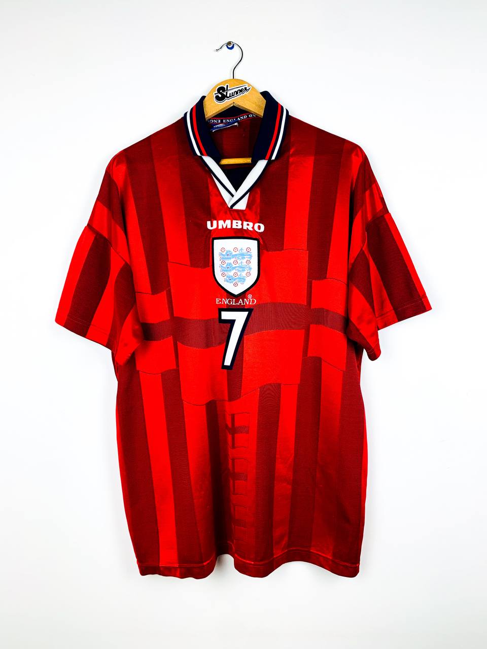 ENGLAND 1997/1999 AWAY SHIRT #7 BECKHAM