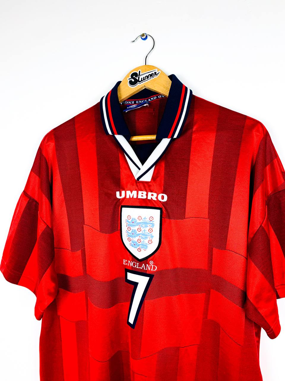 ENGLAND 1997/1999 AWAY SHIRT #7 BECKHAM