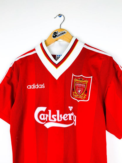 LIVERPOOL 1995/1996 HOME SHIRT #8 COLLYMORE