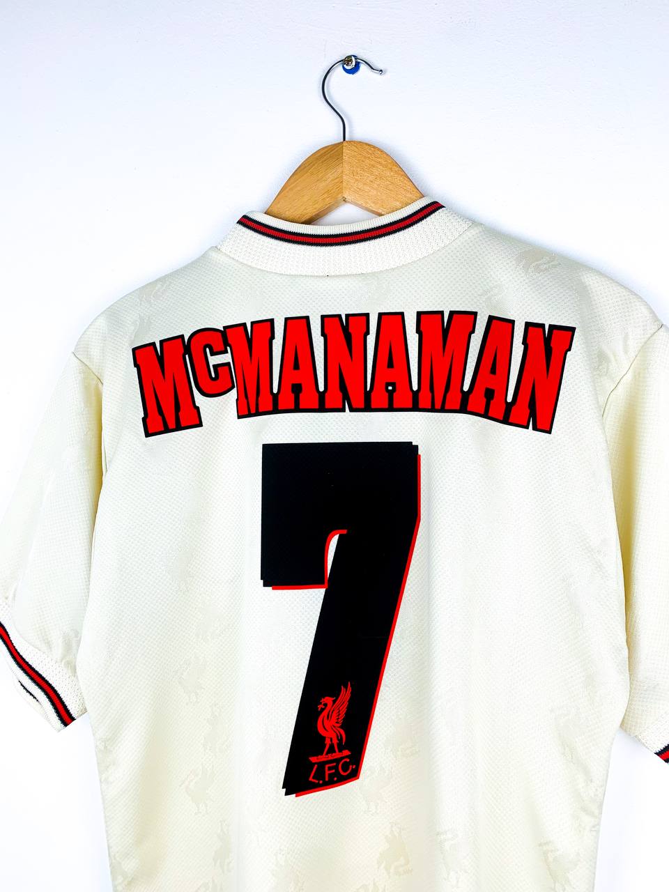 LIVERPOOL 1996/1998 AWAY SHIRT #7 McMANAMAN