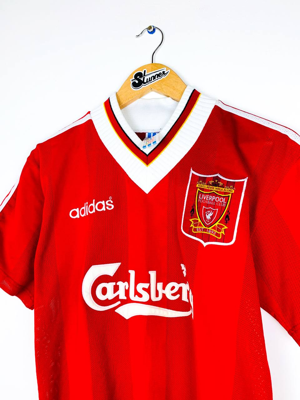 LIVERPOOL 1995/1996 HOME SHIRT #9 RUSH