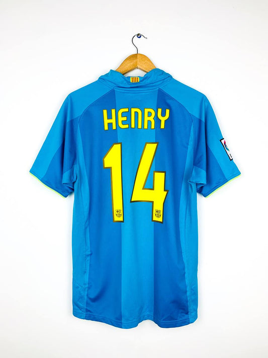 BARCELONA 2007/2008 AWAY SHIRT #14 HENRY