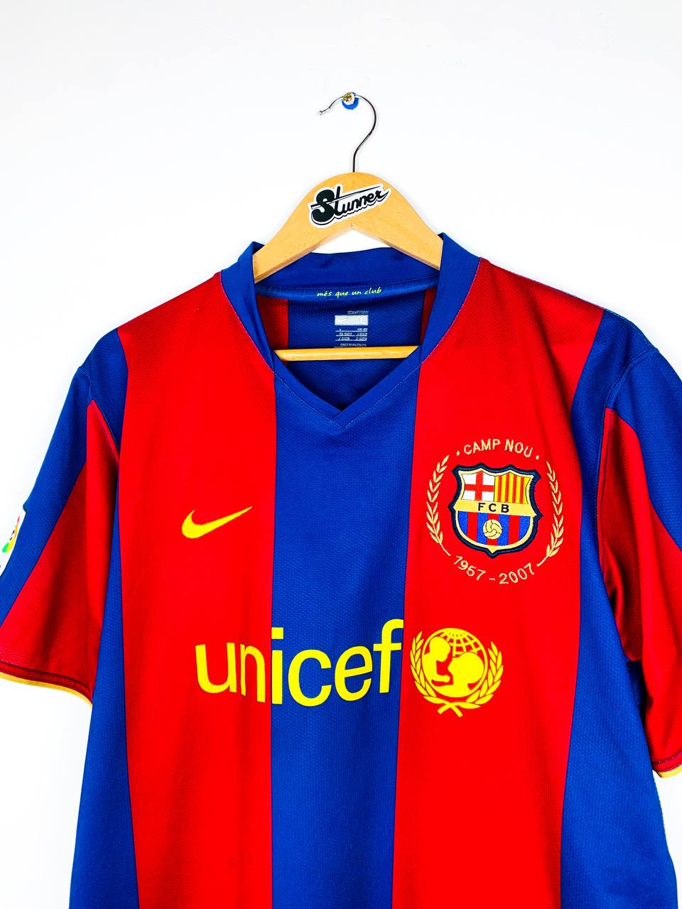 BARCELONA 2007/2008 HOME SHIRT #10 RONALDINHO