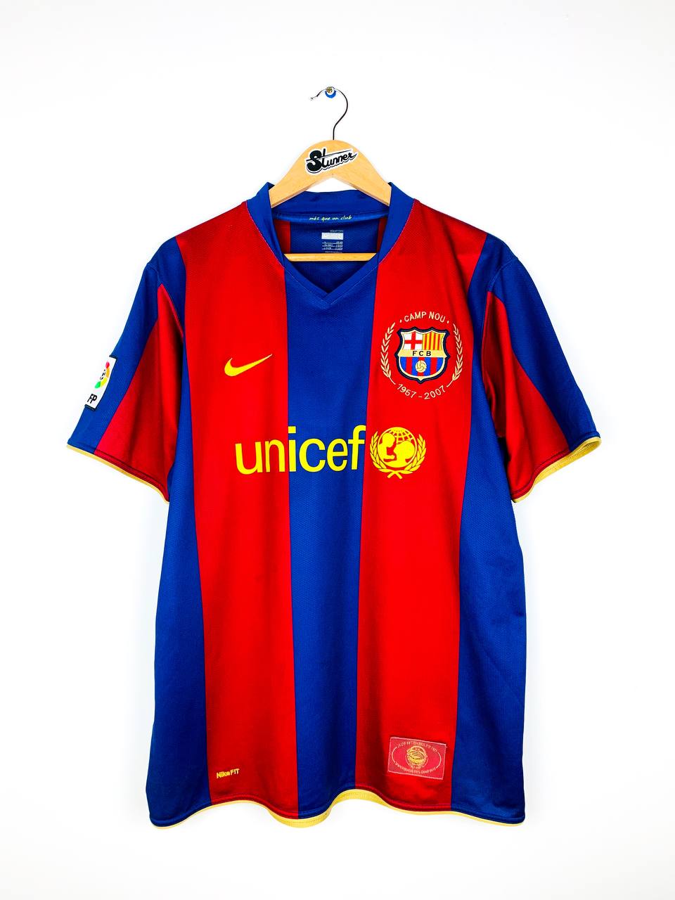 BARCELONA 2007/2008 HOME SHIRT #10 RONALDINHO