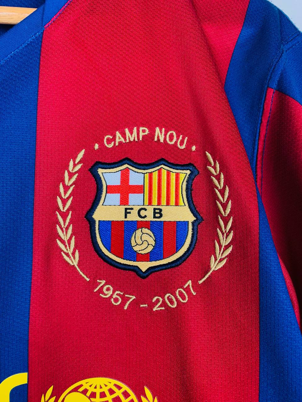 BARCELONA 2007/2008 HOME SHIRT #10 RONALDINHO