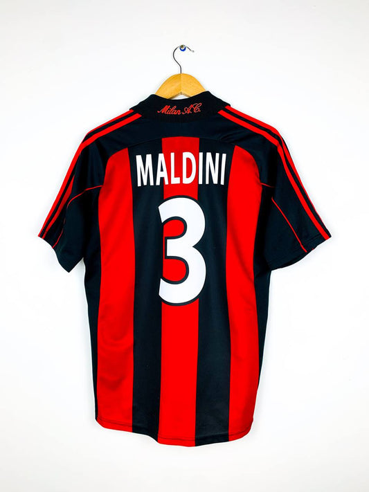 AC MILAN 2000/2002 HOME SHIRT #3 MALDINI