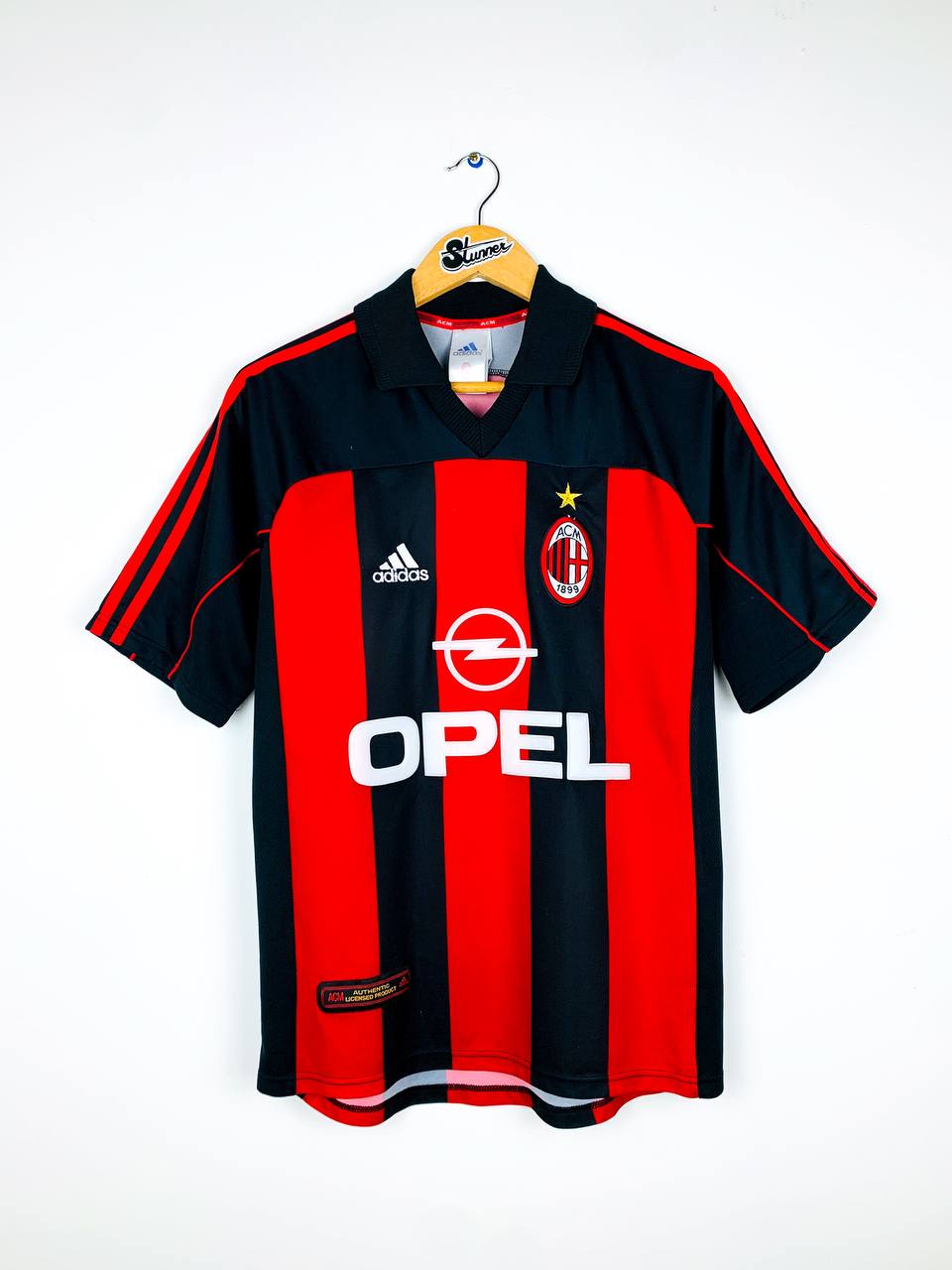 AC MILAN 2000/2002 HOME SHIRT #3 MALDINI