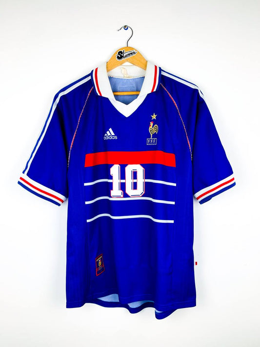 FRANCE 1998/2000 HOME SHIRT #10 ZIDANE