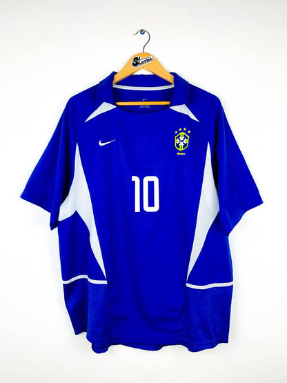 BRAZIL 2002/2004 AWAY SHIRT #10 RIVALDO