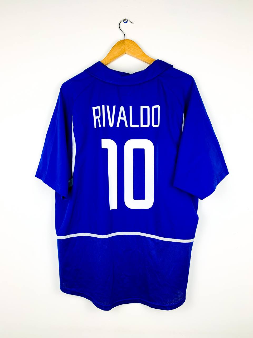 BRAZIL 2002/2004 AWAY SHIRT #10 RIVALDO – Stunner: Vintage