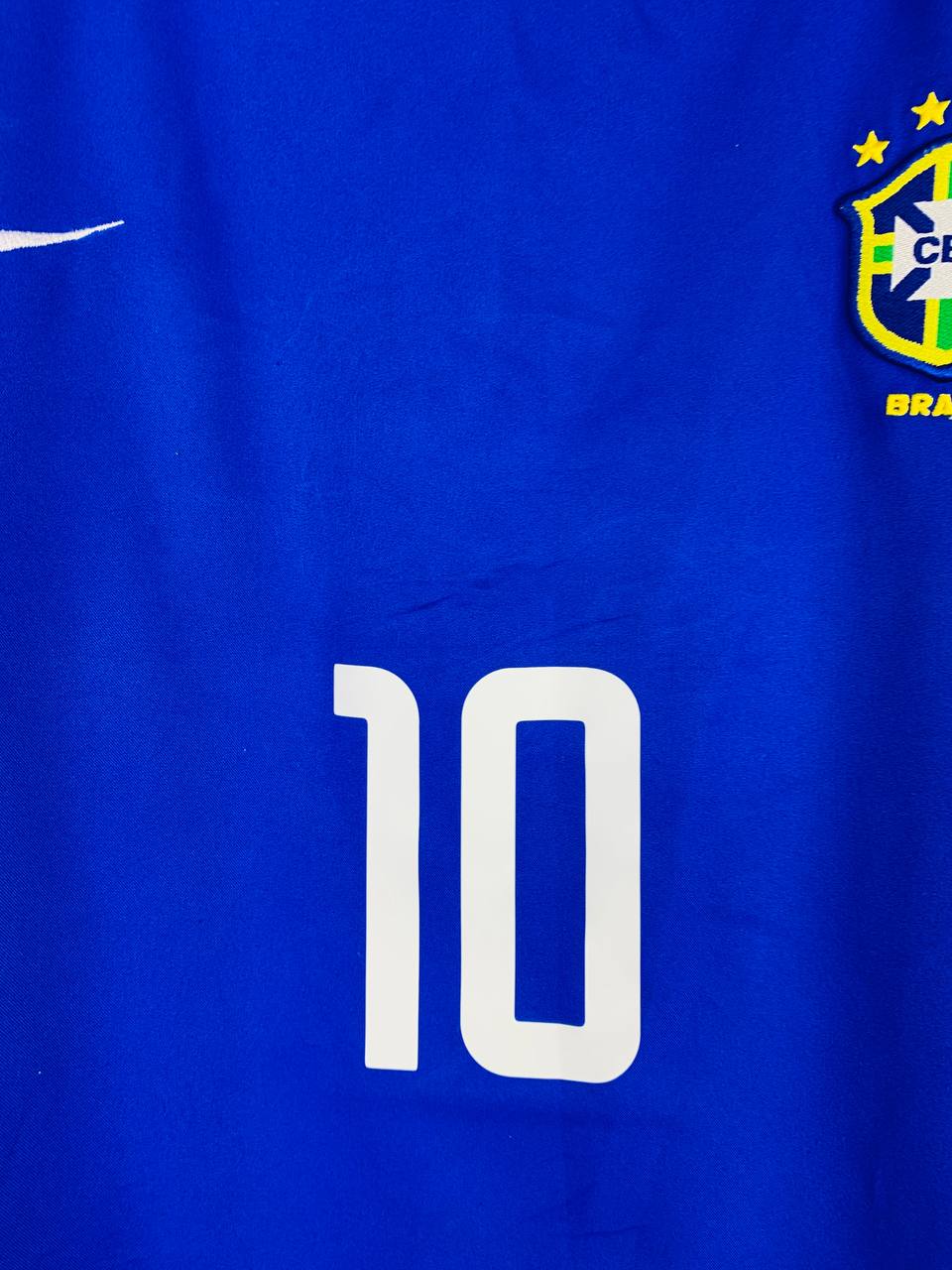 BRAZIL 2002/2004 AWAY SHIRT #10 RIVALDO