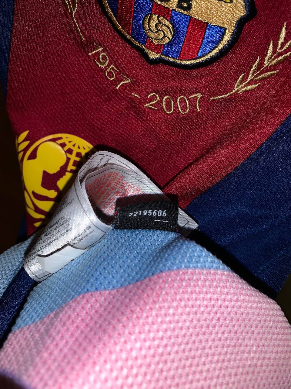 BARCELONA 2007/2008 HOME SHIRT #10 RONALDINHO