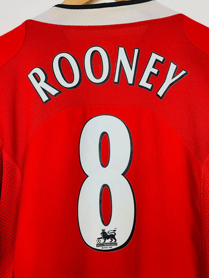 MANCHESTER UNITED 2004/2006 HOME SHIRT #8 ROONEY