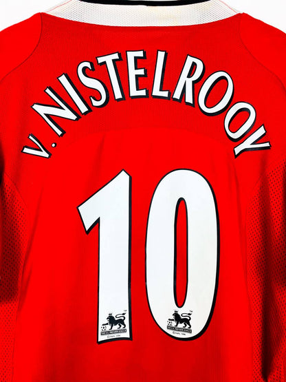 MANCHESTER UNITED 2004/2006 HOME SHIRT #10 VAN NISTELROOY