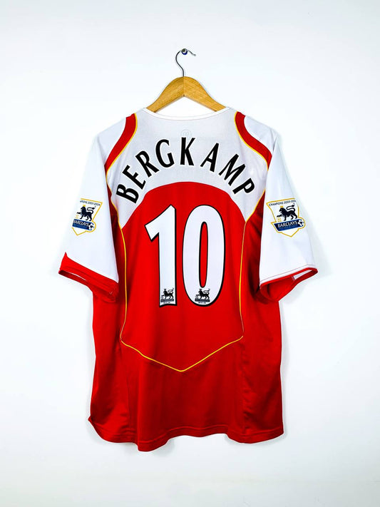 ARSENAL 2004/2005 HOME SHIRT #10 BERGKAMP