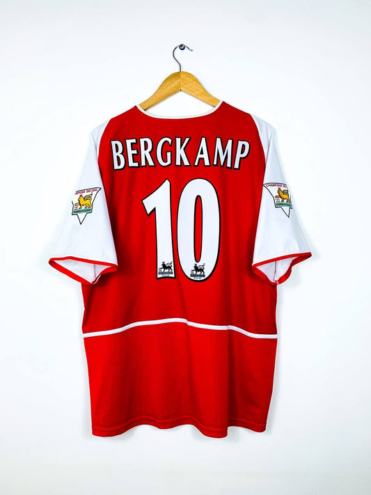 ARSENAL 2002/2004 HOME SHIRT #10 BERGKAMP [XL/XXL]