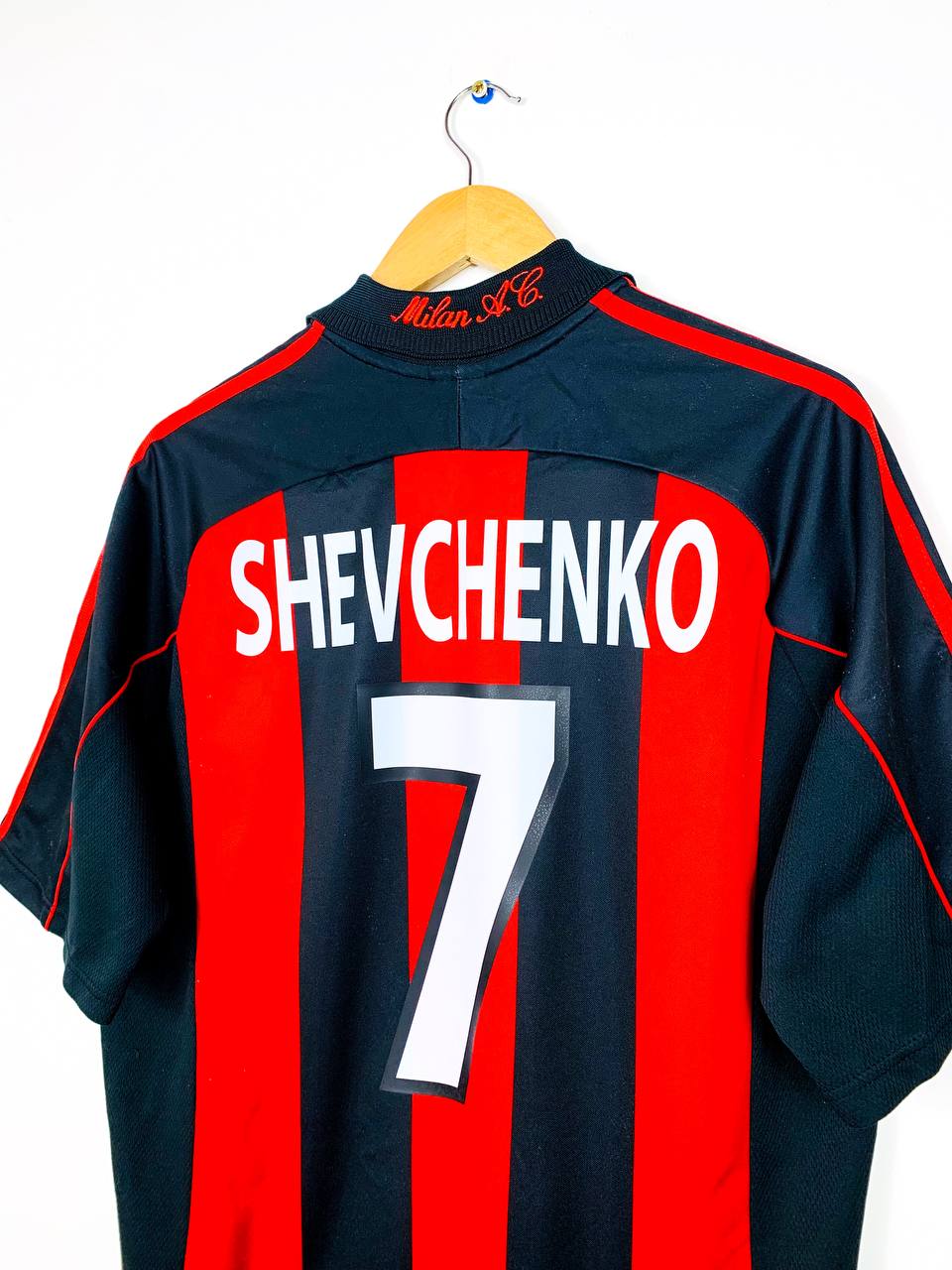 AC MILAN 2000/2002 HOME SHIRT #7 SHEVCHENKO